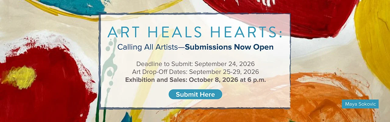 2026 Art Heals Hearts banner